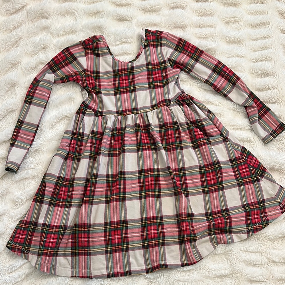 Hanna Andersson Holiday Plaid Kids Dress